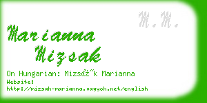 marianna mizsak business card